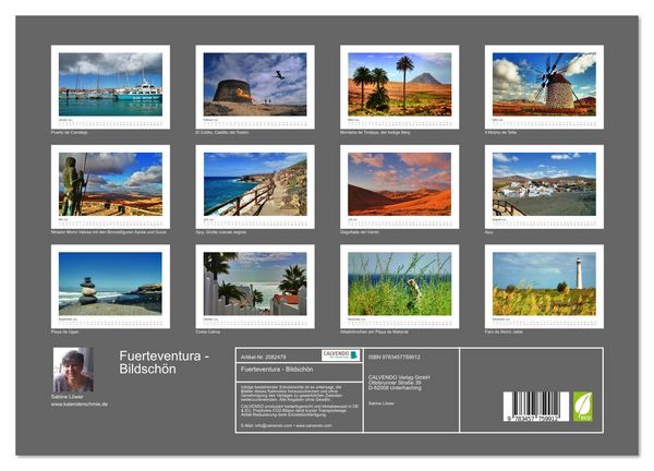 Produktbild: Fuerteventura - Bildsch&ouml;n (hochwertiger Premium Wandkalender 2026 DIN A2 quer), Kunstdruck in Hochglanz