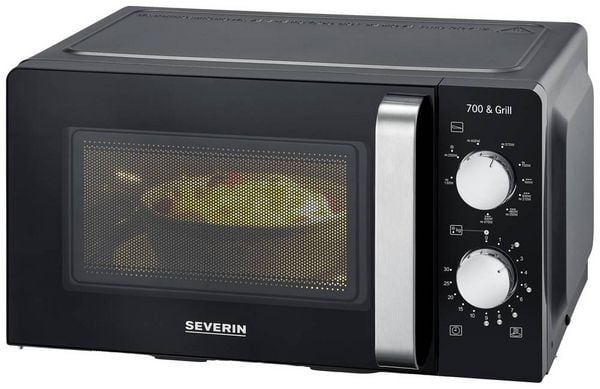 Produktbild: Severin 7781 Mikrowelle Schwarz 700W Timerfunktion, Grillfunktion