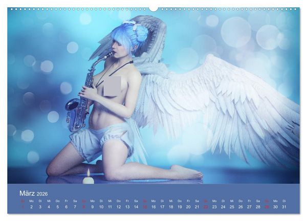 Produktbild: Engel der Verf&uuml;hrung - Mythologie als Akt (Wandkalender 2026 DIN A2 quer), CALVENDO Monatskalender