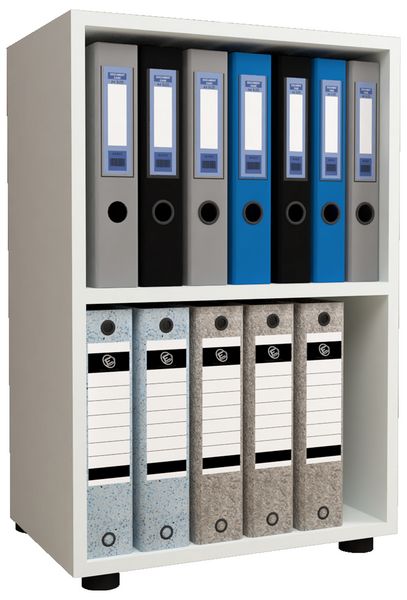 Produktbild: Holz B&uuml;ro Regal B&uuml;cher Ordner Aktenregal Ulas 2f