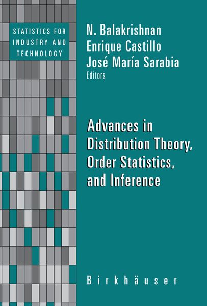 Produktbild: Advances in Distribution Theory, Order Statistics, and Inference