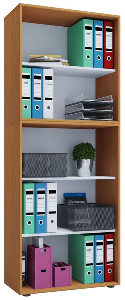 Produktbild: Holz B&uuml;ro Regal B&uuml;cher Ordner Aktenregal Lona 5f