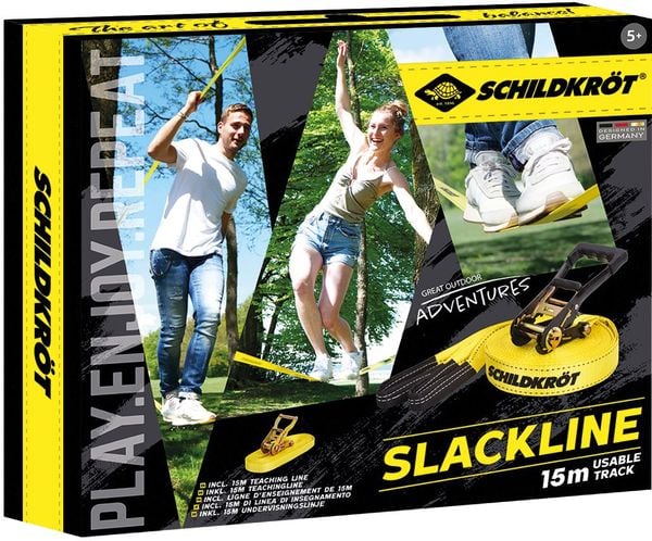 Produktbild: SLACKLINE 15m, 5cm breit,inkl.Teaching Line