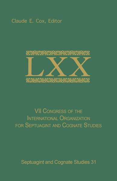 Produktbild: VII Congress of the International Organization for Septuagint and Cognate Studies