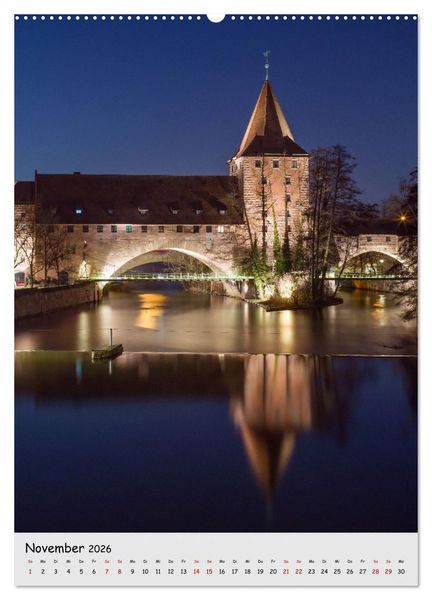 Produktbild: N&uuml;rnberg - Die faszinierende historische Altstadt (Wandkalender 2026 DIN A2 hoch), CALVENDO Monatskalender