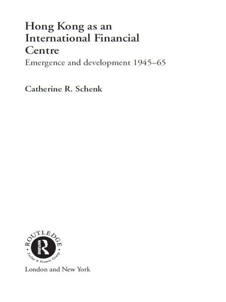 Produktbild: Hong Kong as an International Financial Centre
