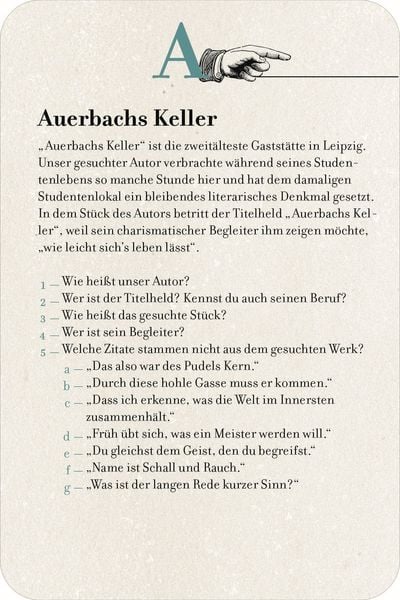 Produktbild: Das gro&szlig;e Literatur-Quiz von A bis Z
