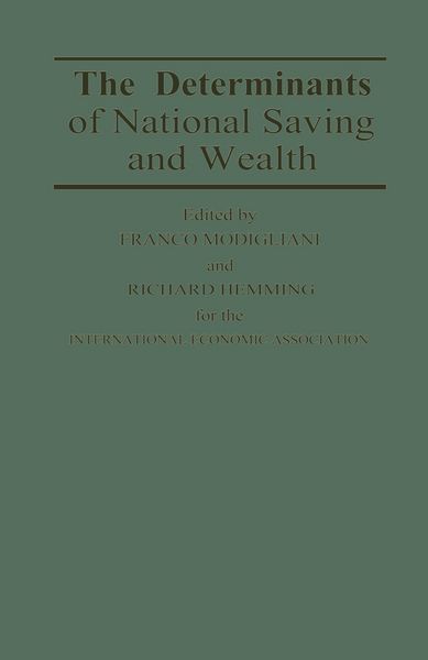 Produktbild: The Determinants of National Saving and Wealth