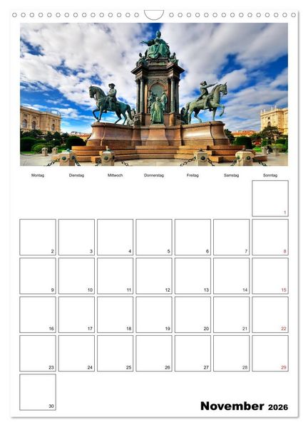 Produktbild: Mein Wien. Juwel an der Donau (Wandkalender 2026 DIN A3 hoch), CALVENDO Monatskalender