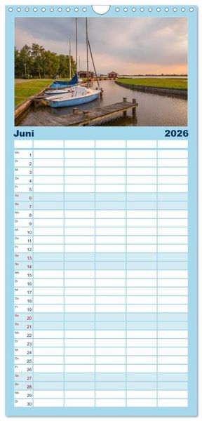 Produktbild: Familienplaner 2026 - Mein Land, Ostfriesland mit 5 Spalten (Wandkalender, 21 x 45 cm) CALVENDO