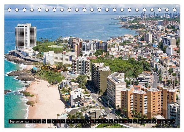 Produktbild: Brasilien. Sonne, Natur und Samba (Tischkalender 2026 DIN A5 quer), CALVENDO Monatskalender