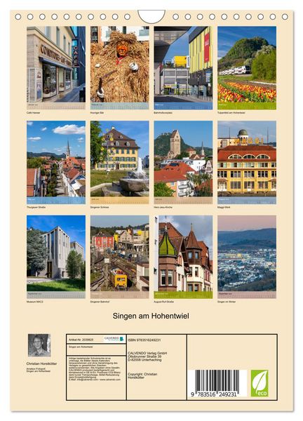 Produktbild: Singen am Hohentwiel (Wandkalender 2026 DIN A4 hoch), CALVENDO Monatskalender