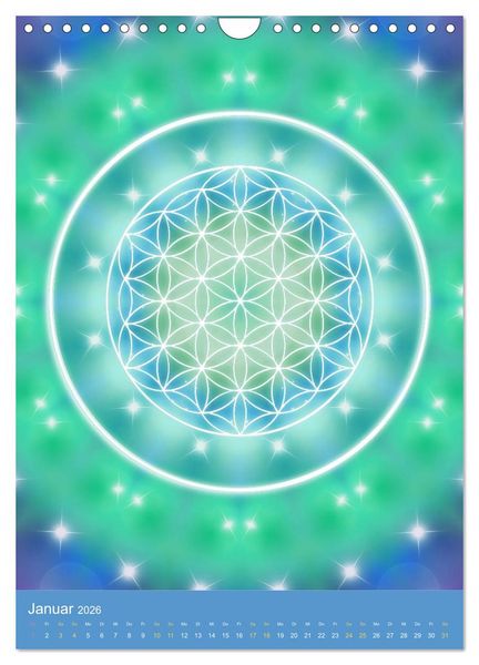 Produktbild: Blume des Lebens - Harmonie durch Symbolkraft (Wandkalender 2026 DIN A4 hoch), CALVENDO Monatskalender
