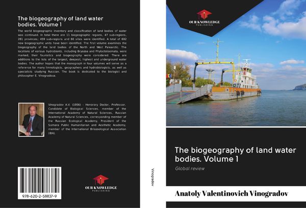 Produktbild: The biogeography of land water bodies. Volume 1