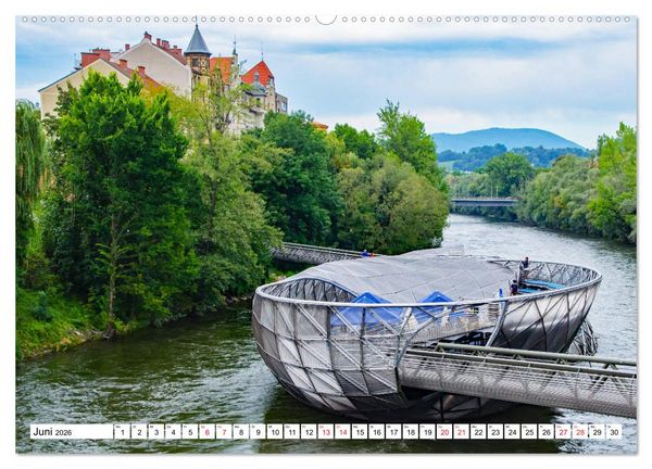 Produktbild: Graz - eine Stadt mit Flair (Wandkalender 2026 DIN A2 quer), CALVENDO Monatskalender
