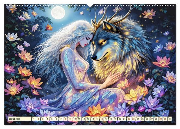 Produktbild: Des amiti&eacute;s touchantes (Calendrier mural 2026 DIN A2 vertical), CALVENDO calendrier mensuel