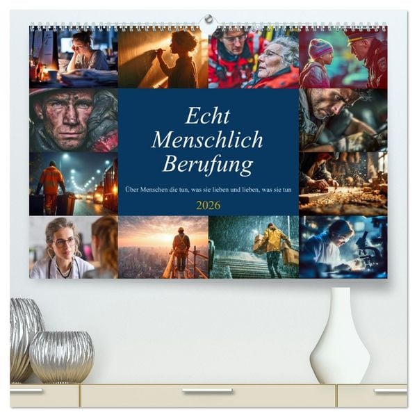Produktbild: Echt Menschlich Berufung (hochwertiger Premium Wandkalender 2026 DIN A2 quer), Kunstdruck in Hochglanz