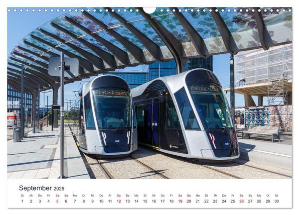 Produktbild: Trams und Stra&szlig;enbahnen (Wandkalender 2026 DIN A3 quer), CALVENDO Monatskalender