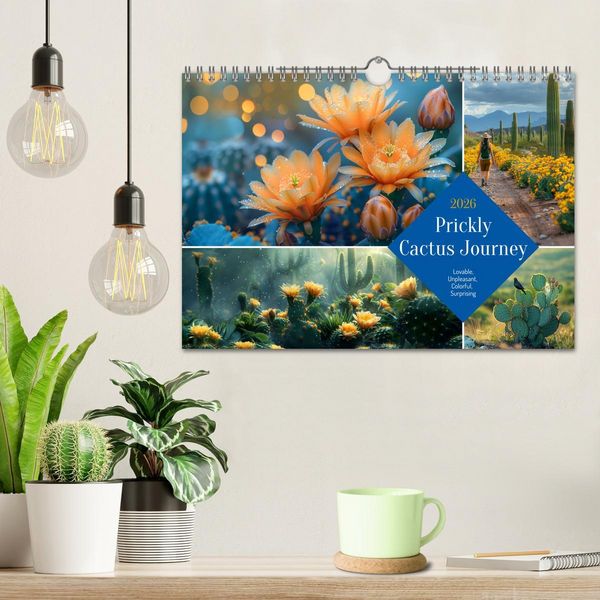 Produktbild: Prickly Cactus Journey (Wall Calendar 2026 DIN A4 landscape), CALVENDO 12 Month Wall Calendar