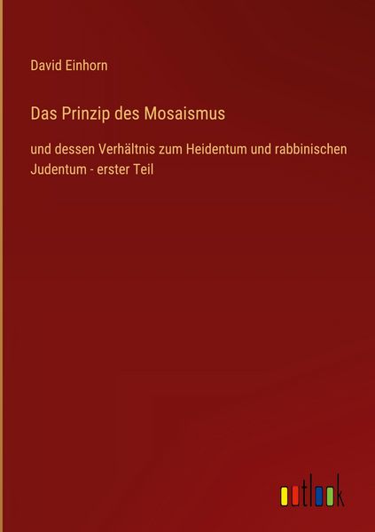 Produktbild: Das Prinzip des Mosaismus