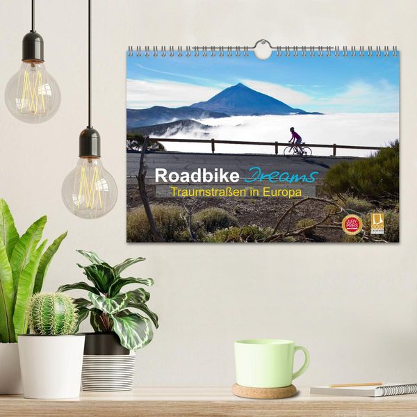 Produktbild: Roadbike Dreams. Traumstra&szlig;en in Europa (Wandkalender 2026 DIN A4 quer), CALVENDO Monatskalender