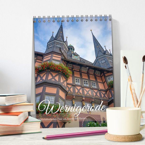 Produktbild: Wernigerode - Mittelalterliches Flair am Rande des Harzes (Tischkalender 2026 DIN A5 hoch), CALVENDO Monatskalender