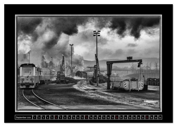 Produktbild: Unter Dampf - Eisenbahnromantik im Harz (Tischkalender 2026 DIN A5 quer), CALVENDO Monatskalender