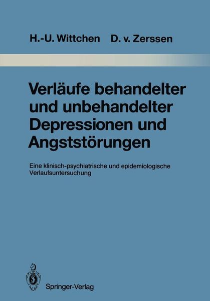 Produktbild: Verl&auml;ufe behandelter und unbehandelter Depressionen und Angstst&ouml;rungen