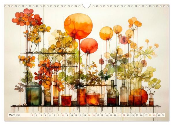 Produktbild: Blumen Pr&auml;sentation (Wandkalender 2026 DIN A3 quer), CALVENDO Monatskalender