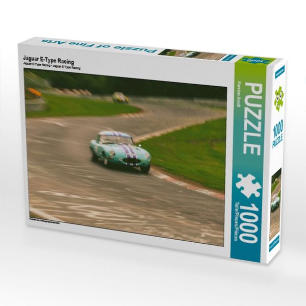 Produktbild: CALVENDO Puzzle Jaguar E-Type Racing | 1000 Teile Lege-Gr&ouml;&szlig;e 64x48cm Foto-Puzzle f&uuml;r gl&uuml;ckliche Stunden