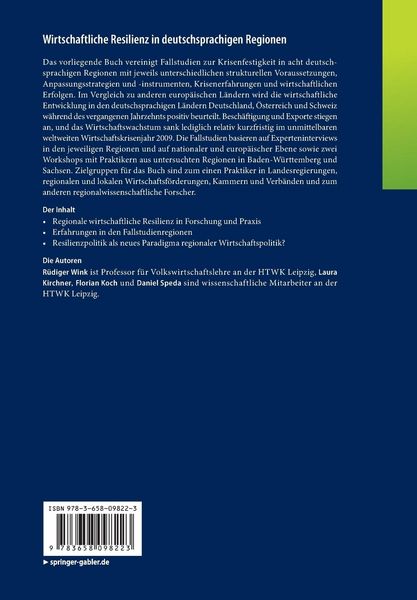 Produktbild: Wirtschaftliche Resilienz in deutschsprachigen Regionen