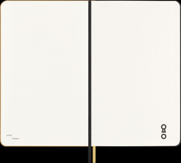 Produktbild: Moleskine Das Jahr des Drachen Sammlerbox mit Skizzenbuch (Large/A5, Fester Einband, Stoffeinband), Schablone, Kaweco F&uuml;llfederhalter