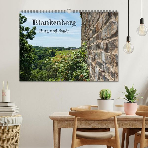 Produktbild: Blankenberg Burg und Stadt (Wandkalender 2026 DIN A2 quer), CALVENDO Monatskalender