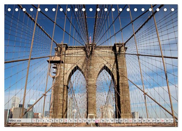 Produktbild: New York - Stadt deiner Tr&auml;ume (Tischkalender 2026 DIN A5 quer), CALVENDO Monatskalender