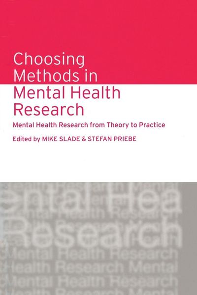 Produktbild: Choosing Methods in Mental Health Research