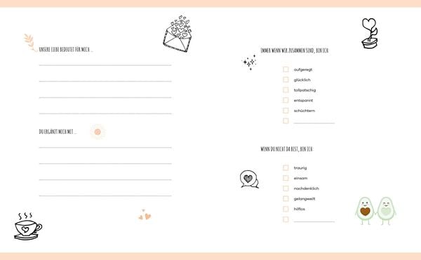 Produktbild: &hellip;weil ich dich liebe &ndash; Zwei B&uuml;cher im Bundle: Erinnerungsalben f&uuml;r Verliebte und f&uuml;r beste Freund*innen