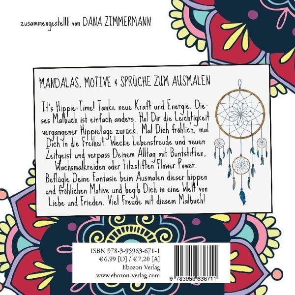 Produktbild: Hippie Malbuch