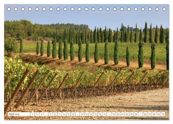 Produktbild: Toskana - Goldene Farben des toskanischen Herbstes (Tischkalender 2026 DIN A5 quer), CALVENDO Monatskalender