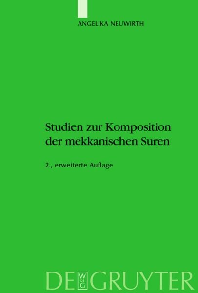 Produktbild: Studien zur Komposition der mekkanischen Suren