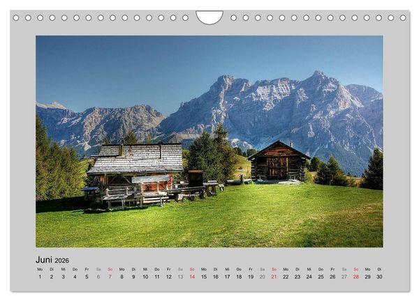 Produktbild: Idyllische H&uuml;tten und Hochalmen (Wandkalender 2026 DIN A4 quer), CALVENDO Monatskalender