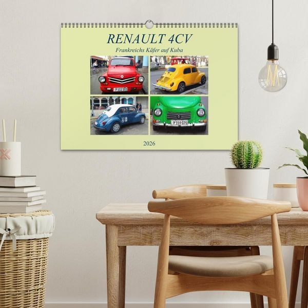 Produktbild: RENAULT 4CV - Frankreichs K&auml;fer auf Kuba (Wandkalender 2026 DIN A3 quer), CALVENDO Monatskalender