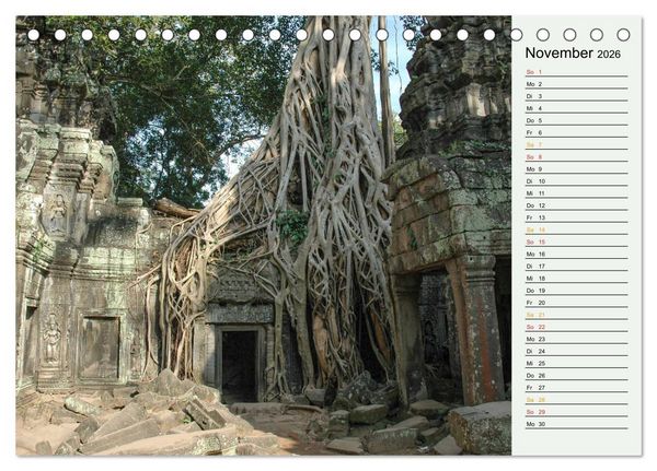 Produktbild: Asien - Thailand und Kambodscha (Tischkalender 2026 DIN A5 quer), CALVENDO Monatskalender