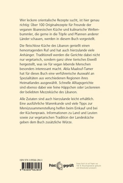 Produktbild: Vegane K&ouml;stlichkeiten - libanesisch