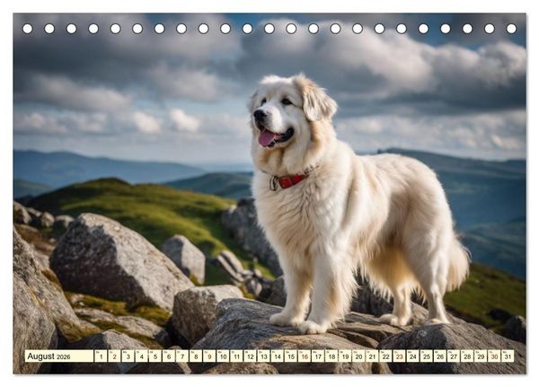 Produktbild: Giganten der Hundwelt (Tischkalender 2026 DIN A5 quer), CALVENDO Monatskalender