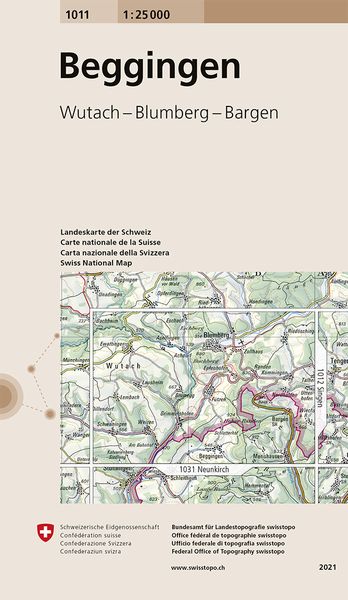 Produktbild: Swisstopo 1 : 25 000 Beggingen