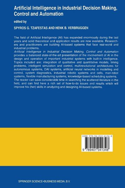 Produktbild: Artificial Intelligence in Industrial Decision Making, Control and Automation