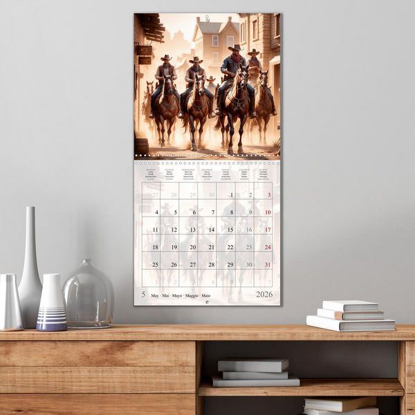 Produktbild: Western Cowboys (Wall Calendar 2026 12 &times; 12 Inch) CALVENDO 12 Month Wall Calendar