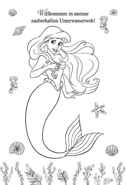 Produktbild: Disney Prinzessin: Arielle die Meerjungfrau - Zauberhafter Sticker- und Malspaß