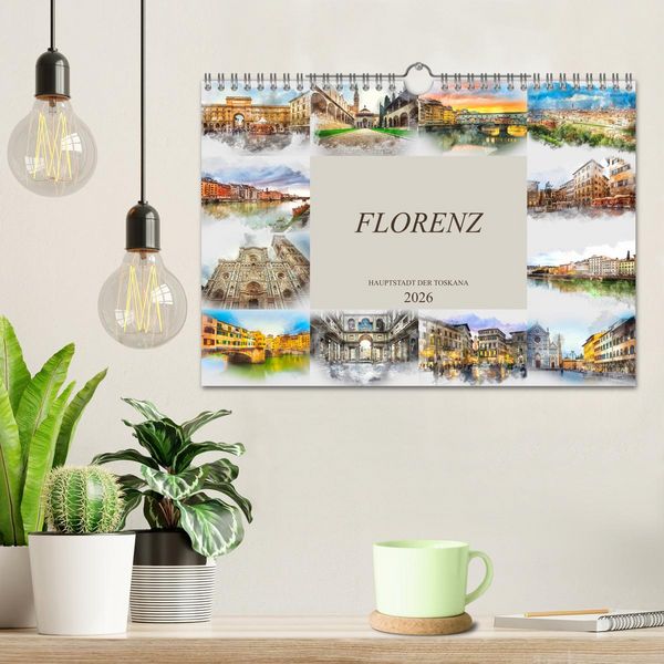 Produktbild: Florenz Hauptstadt der Toskana (Wandkalender 2026 DIN A4 quer), CALVENDO Monatskalender