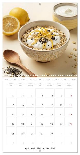 Produktbild: The Art of Muesli - A Year of Beautiful Breakfast Bowls (Wall Calendar 2027 12 &times; 12 Inch) CALVENDO 12 Month Wall Calendar
